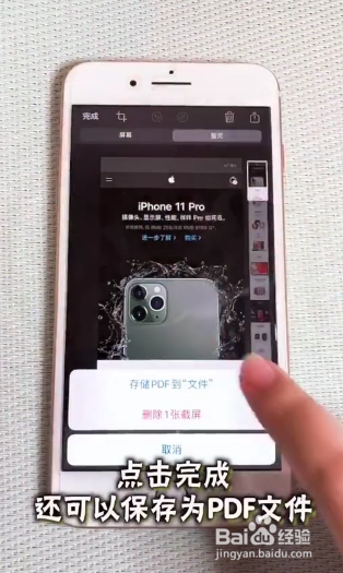 说说6苹果手机怎么网页长截屏。