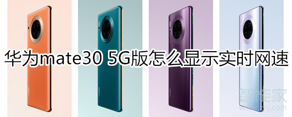 说说6华为mate30 5G版如何显示实时网速。