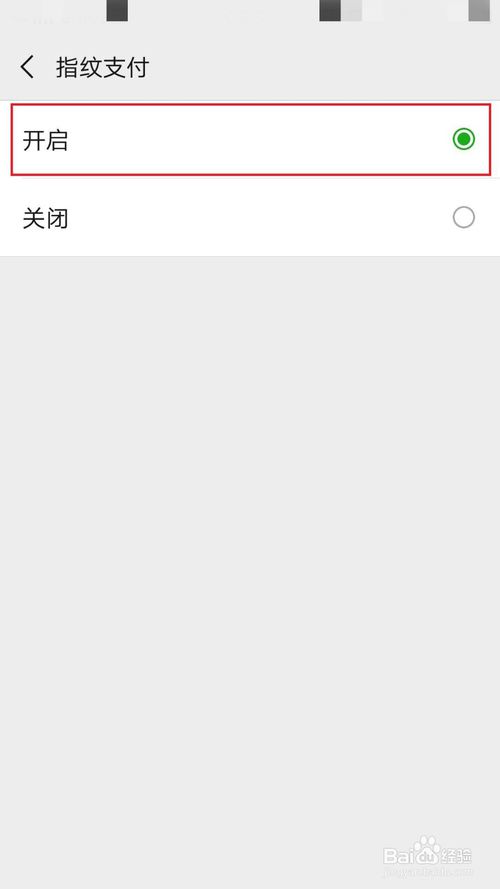 说说6微信怎么打开指纹支付。