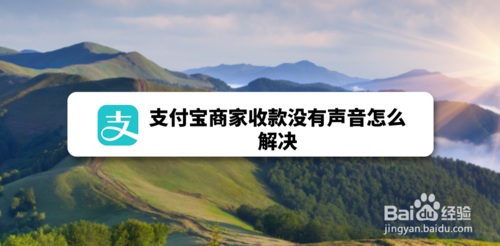 说说6支付宝商家收款没有声音如何处理。