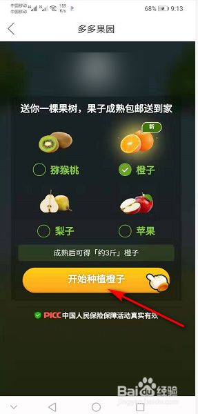 说说6如何在拼多多上免费领取水果。