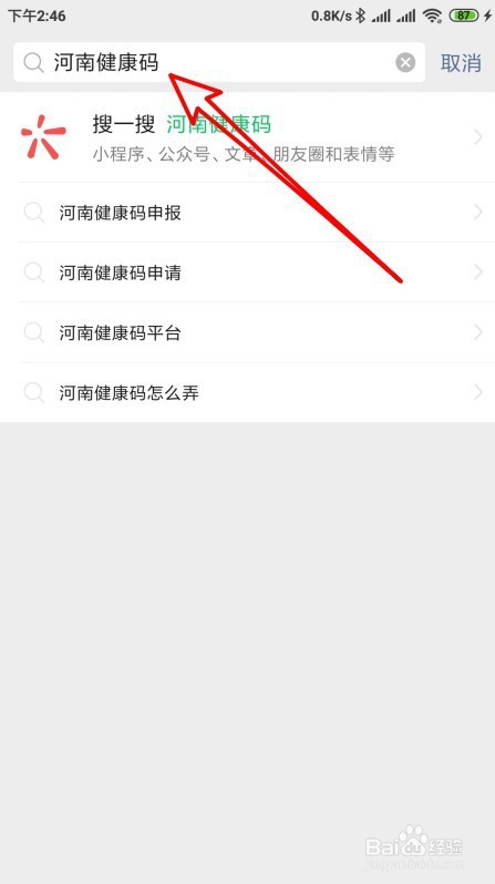 说说6河南健康码在哪申领。