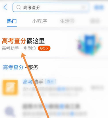 怎么用支付宝查询2020高考录取情况