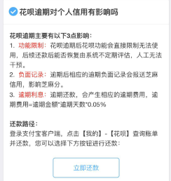说说6支付宝花呗接入央行征信有什么用。