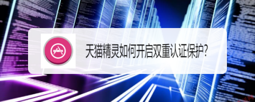 说说6天猫精灵双重认证保护怎么启用。