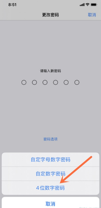 1603100365200304.png 说说6iPhone12怎么设置四位数密码。