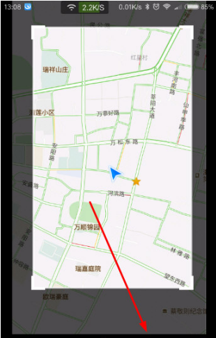 腾讯地图中的截图工具怎么用