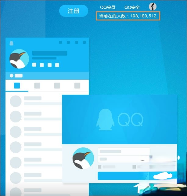 腾讯QQ在线用户数量有多少。