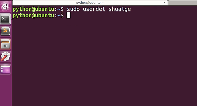 Ubuntu删掉账户的操作流程。