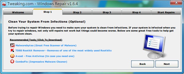 windows repair的详细使用操作讲解。
