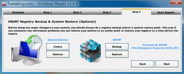 windows repair的详细使用操作讲解。