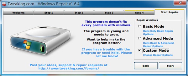 windows repair的详细使用操作讲解。