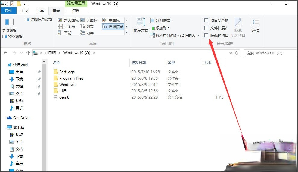 Win10如何显示隐藏文件?Win10显示隐藏文件的方法(4)