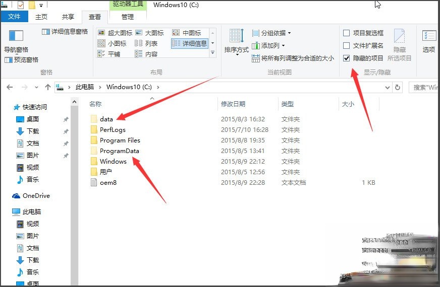 Win10如何显示隐藏文件?Win10显示隐藏文件的方法(5)