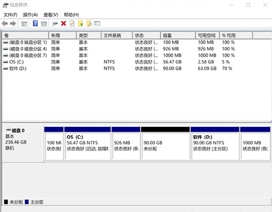win10扩展卷呈灰色无法选用怎么办。