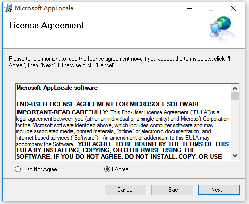 Win 10 系统如何安装 Microsoft AppLocale。
