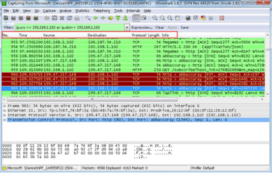 wireshark 抓包数据怎么看。
