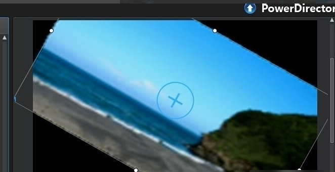 威力导演旋转视频的操作过程。