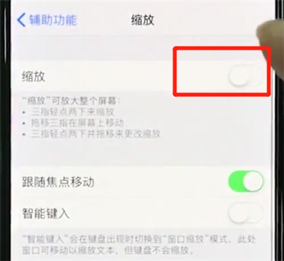 我来分享iphonexs中使用缩放的操作教程。
