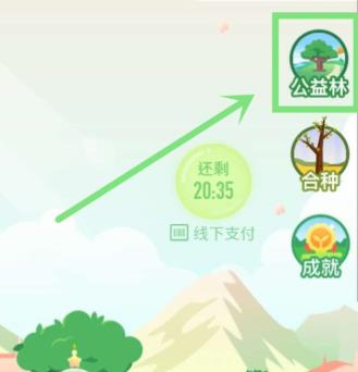 我来分享支付宝中参加立白绿色公益林抽奖活动的方法。