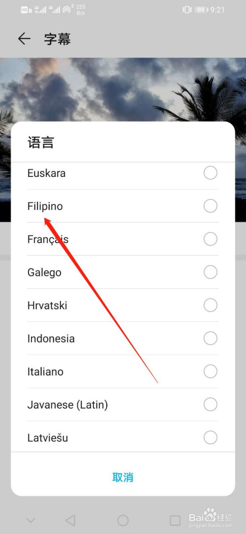 我来分享华为手机如何设置字幕语言为Filipino。