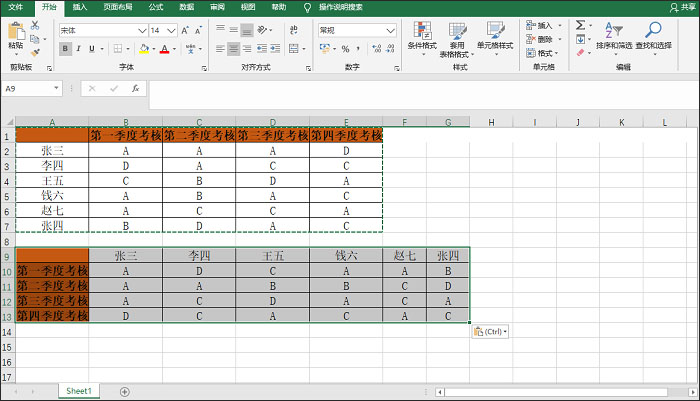 我来分享Excel表格行列转换的两种方法，非常简单