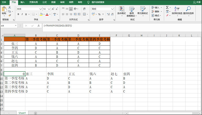 我来分享Excel表格行列转换的两种方法，非常简单