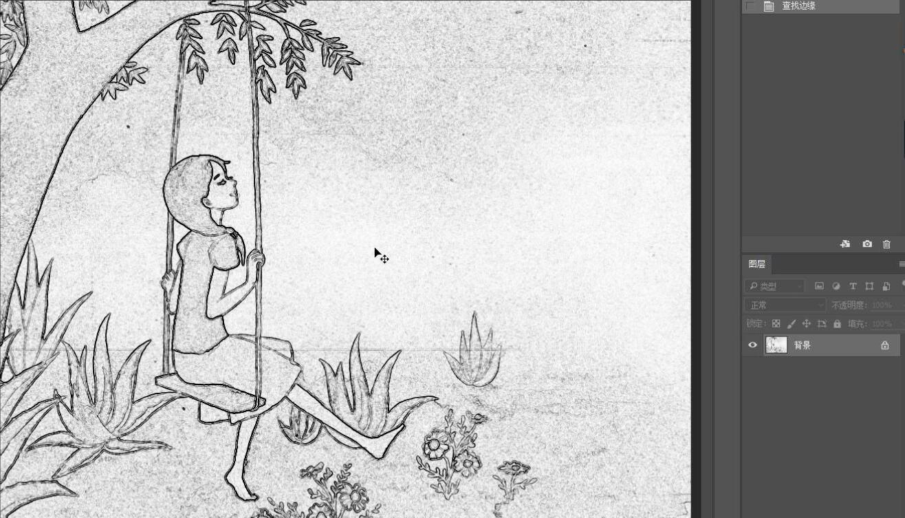 我来分享PS实操教学，让图片呈现黑板粉笔画的效果。