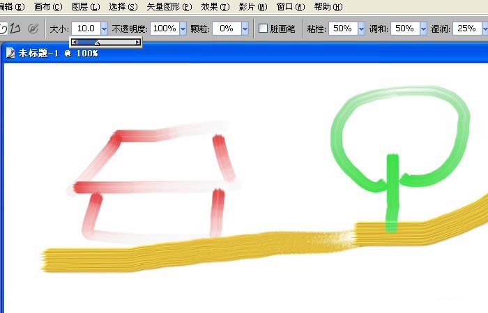 我来分享painter使用艺术油画笔绘画图纸的操作教程 我来分享你来欣赏