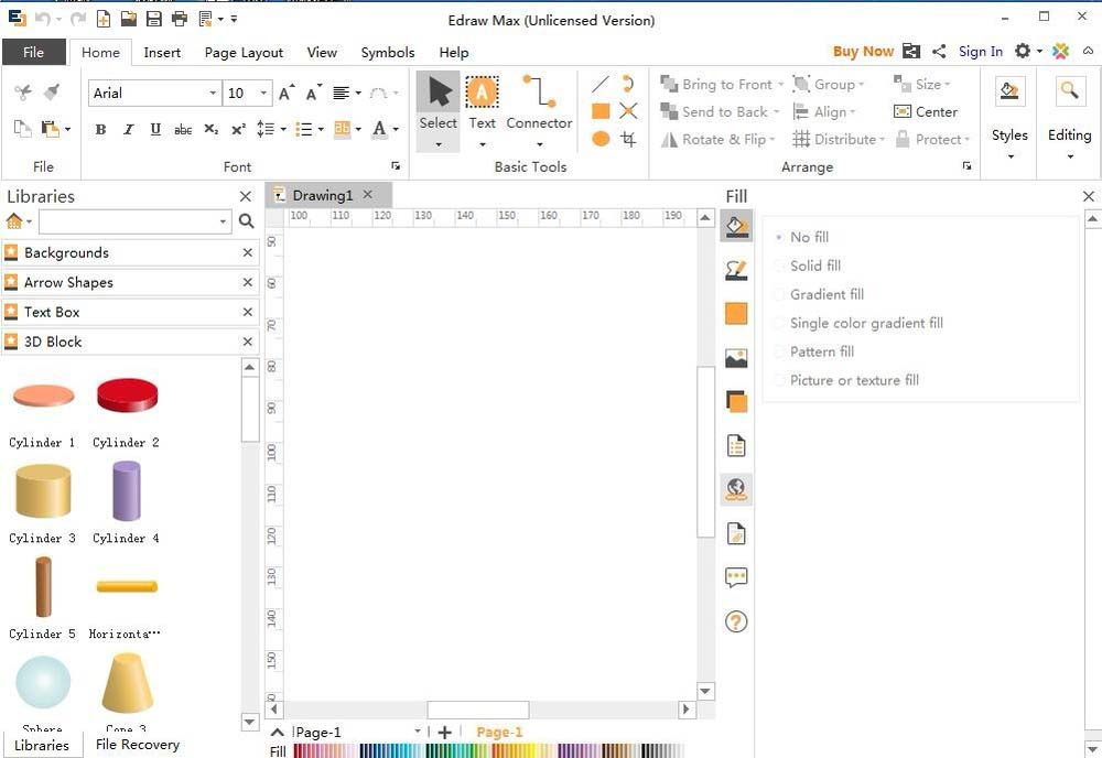 我来分享亿图流程图制作软件设计圆柱体的详细教学