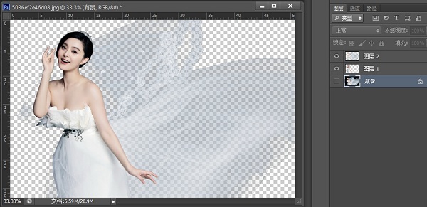我来分享photoshop cs6利用通道快速扣取婚纱照的操作教程 我来分享你来欣赏下一句