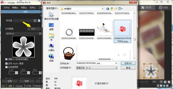我来分享ACDSee给照片做标记的操作教程 我来分享你来欣赏下一句
