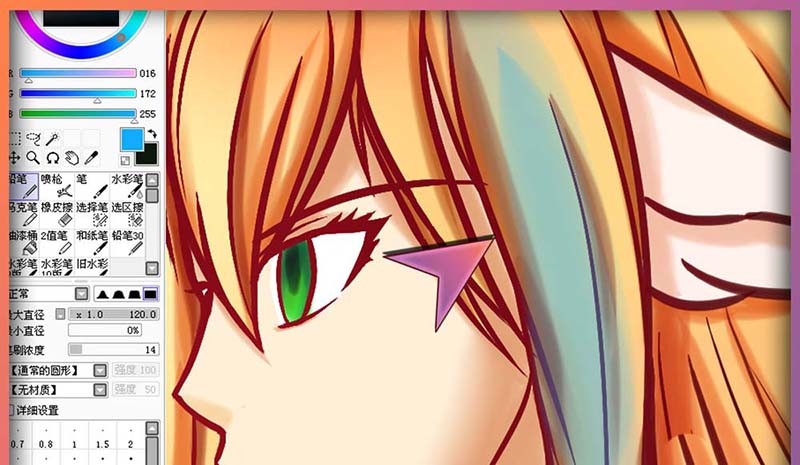 我来分享sai软件中铅笔笔刷的使用方法介绍