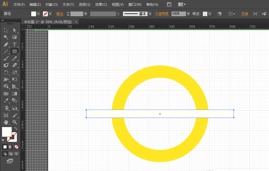 我来分享ai做出救生圈图形的操作方法