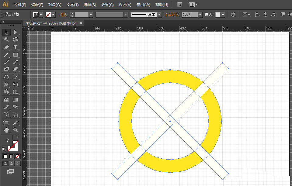 我来分享ai做出救生圈图形的操作方法