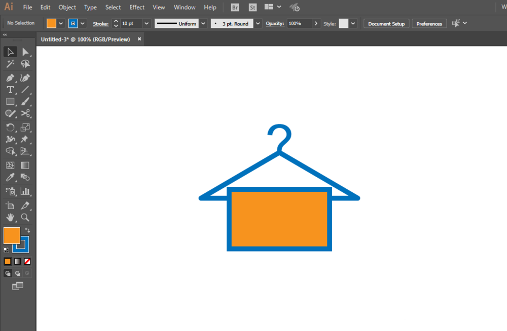 我来分享ai制作挂起来的浴巾的操作方法