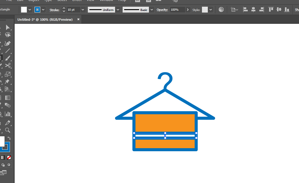 我来分享ai制作挂起来的浴巾的操作方法