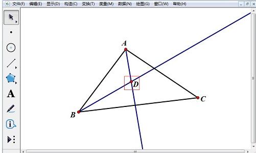 我来分享几何画板绘制三角形内切圆的详细操作步骤