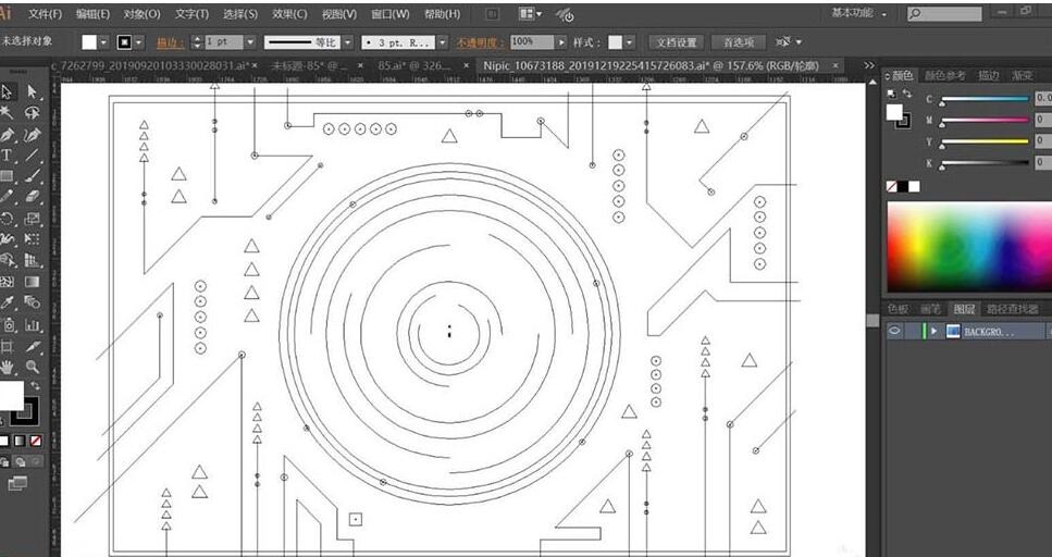 我来分享ai制作电子电路矢量背景图的详细方法