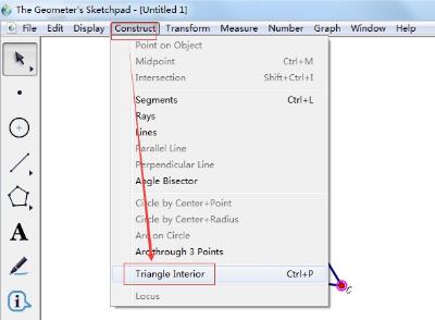 我来分享几何画板构造三角形的内部的具体步骤