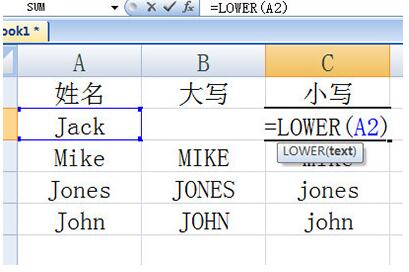我来分享Excel英文大小写转换操作内容