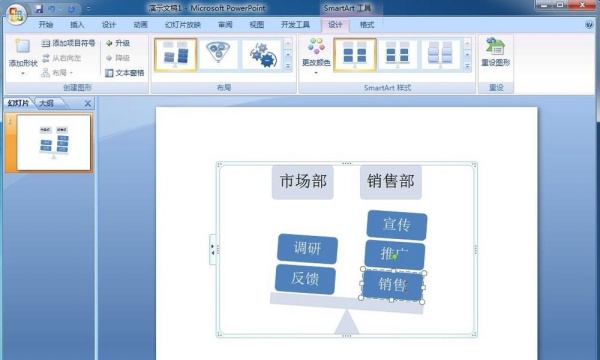 我来分享PPT创建平衡关系图的操作内容