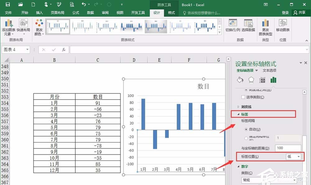 我来分享excel如何制作背离式图