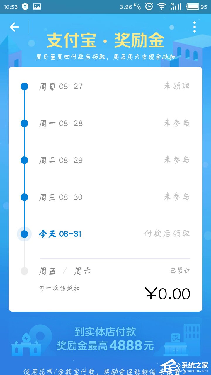 我来分享支付宝怎么查看奖励金