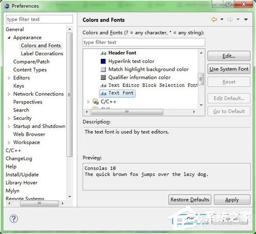 我来分享Win7系统Eclipse字体大小设置的方法