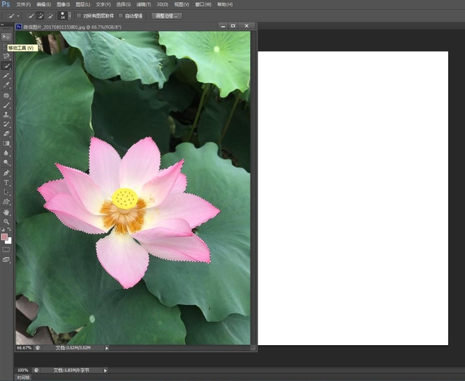 我来分享使用Photoshop快速选择工具抠图具体操作方法