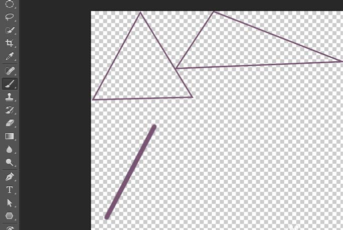 我来分享使用ps绘画出三角形具体操作流程