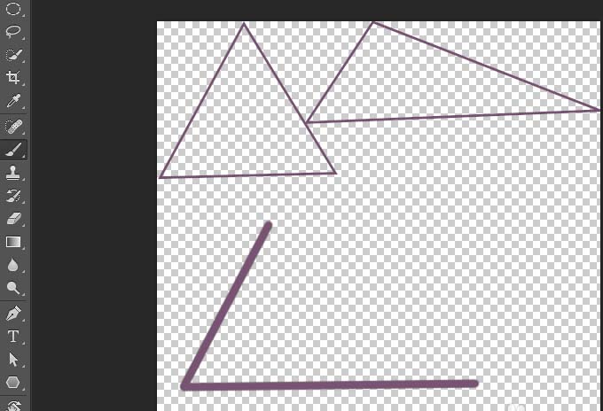 我来分享使用ps绘画出三角形具体操作流程