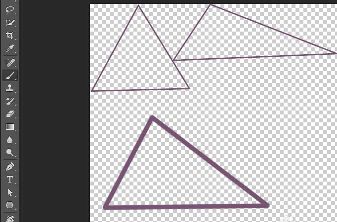 我来分享使用ps绘画出三角形具体操作流程
