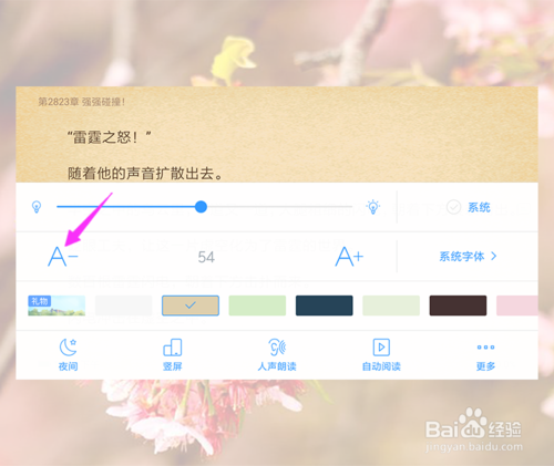 我来分享手机QQ阅读如何调整小说字体大小。